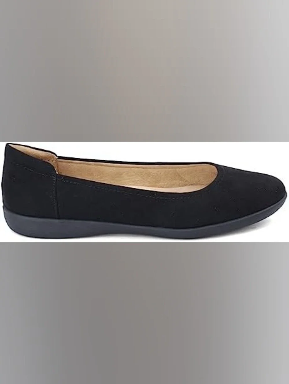 Naturalizer Flexy Ballet Flat Classic Women's Black Suede Shoes Sz 8 SH239
